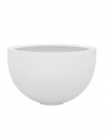 Fiberstone glossy bowl white 45x28cm 